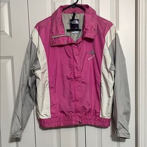 Vintage 90s The North Face Extreme Pink Grey Jacket Windbreaker Women's 12